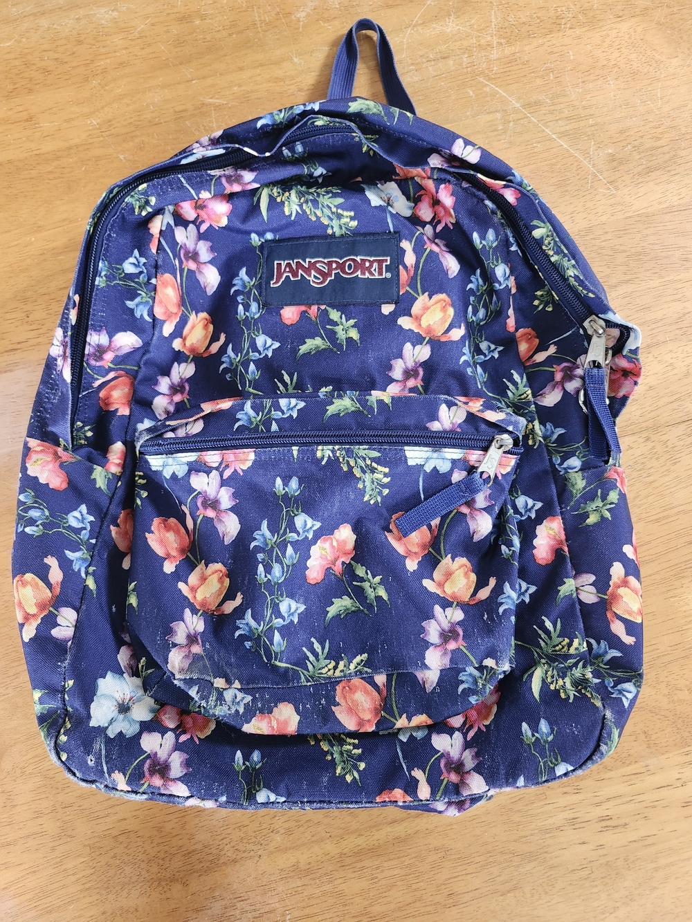 Jansport Navy Floral Daypack